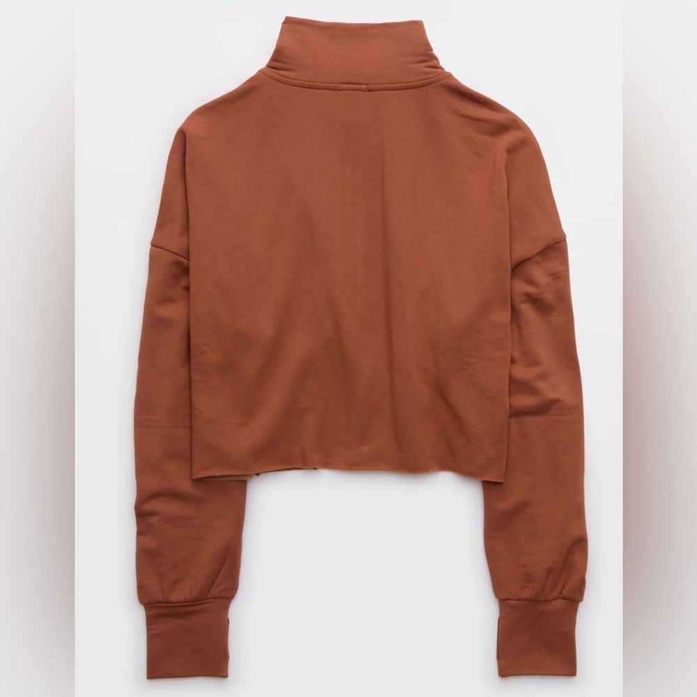 🆕 OFFLINE By Aerie OTT Fleece Quarter Zip Sweatshirt size XL - Picture 4 of 10